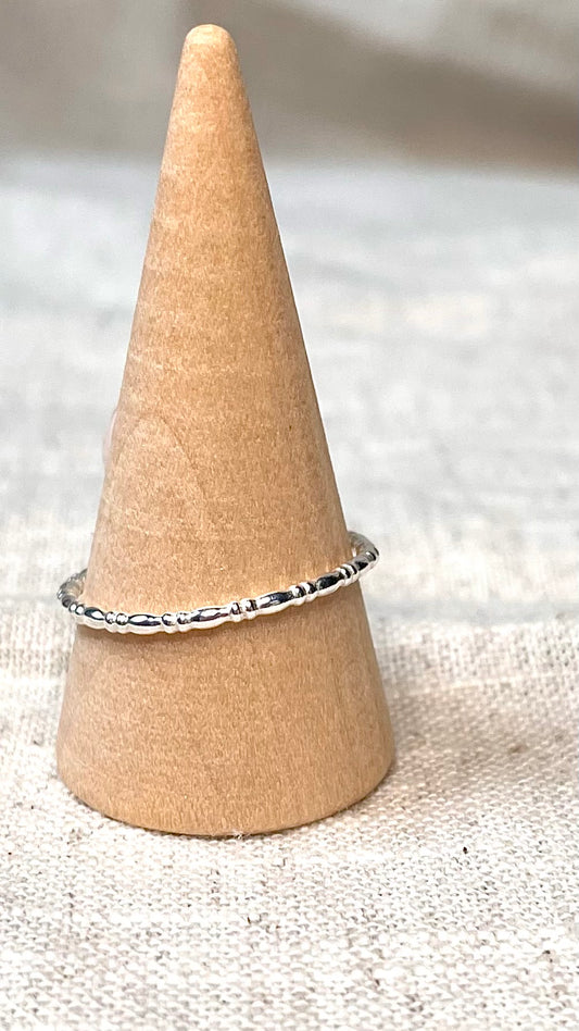 Dainty Beaded Ring